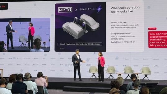 Photo of Nicolai Woyczechowski from Virta and Maren Rehnelt at the ICNC event 2025