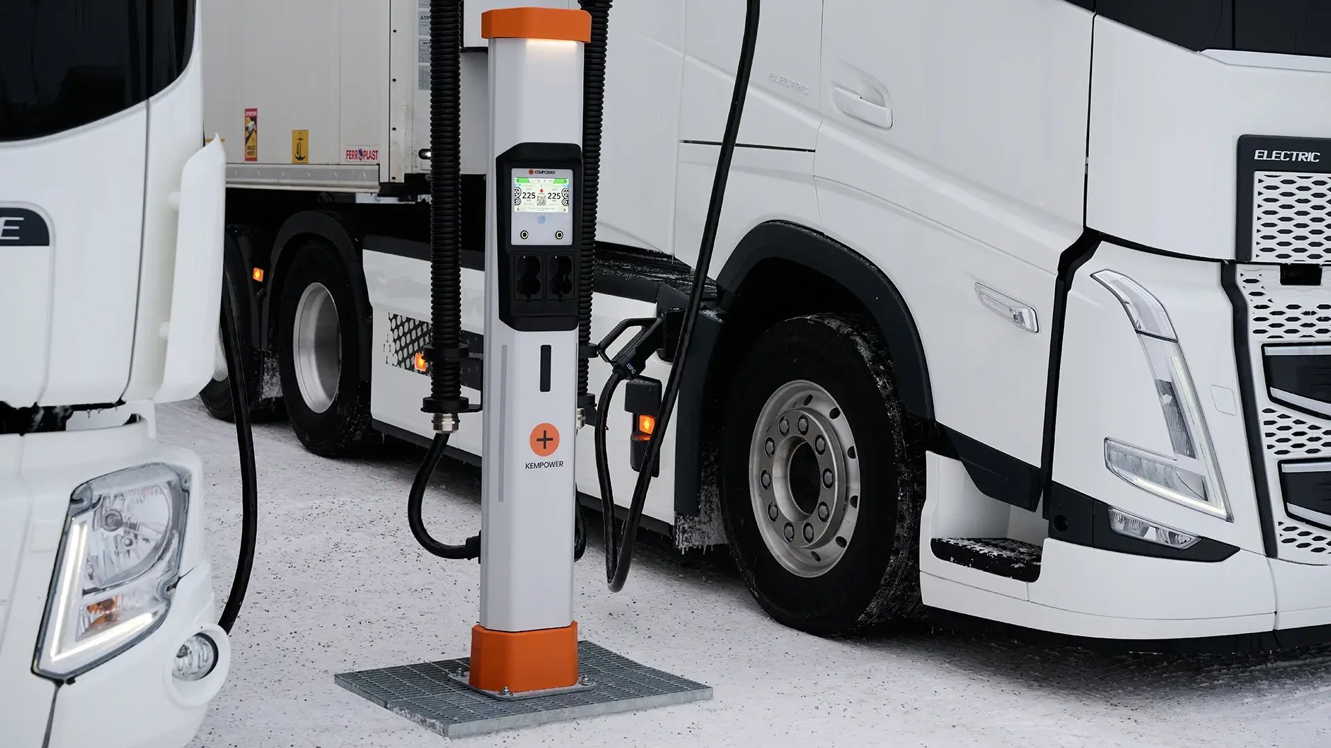 Charging electric trucks at a Megawatt Charging System (MSC)