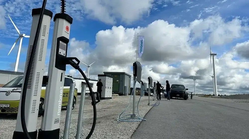 GotlandRing Kempower DC chargers wind turbine