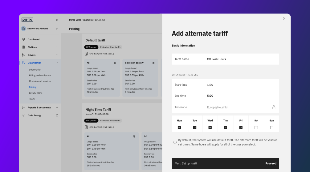 Scheduled Tariff